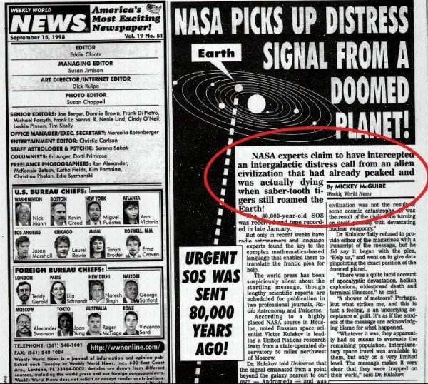 Periódico Weekly World News
