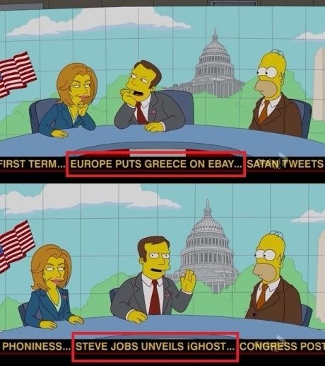 simpsons colpaso economia grecia - steve jobs