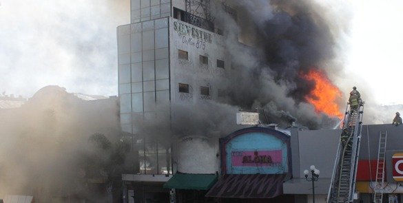 Incendio en bar
